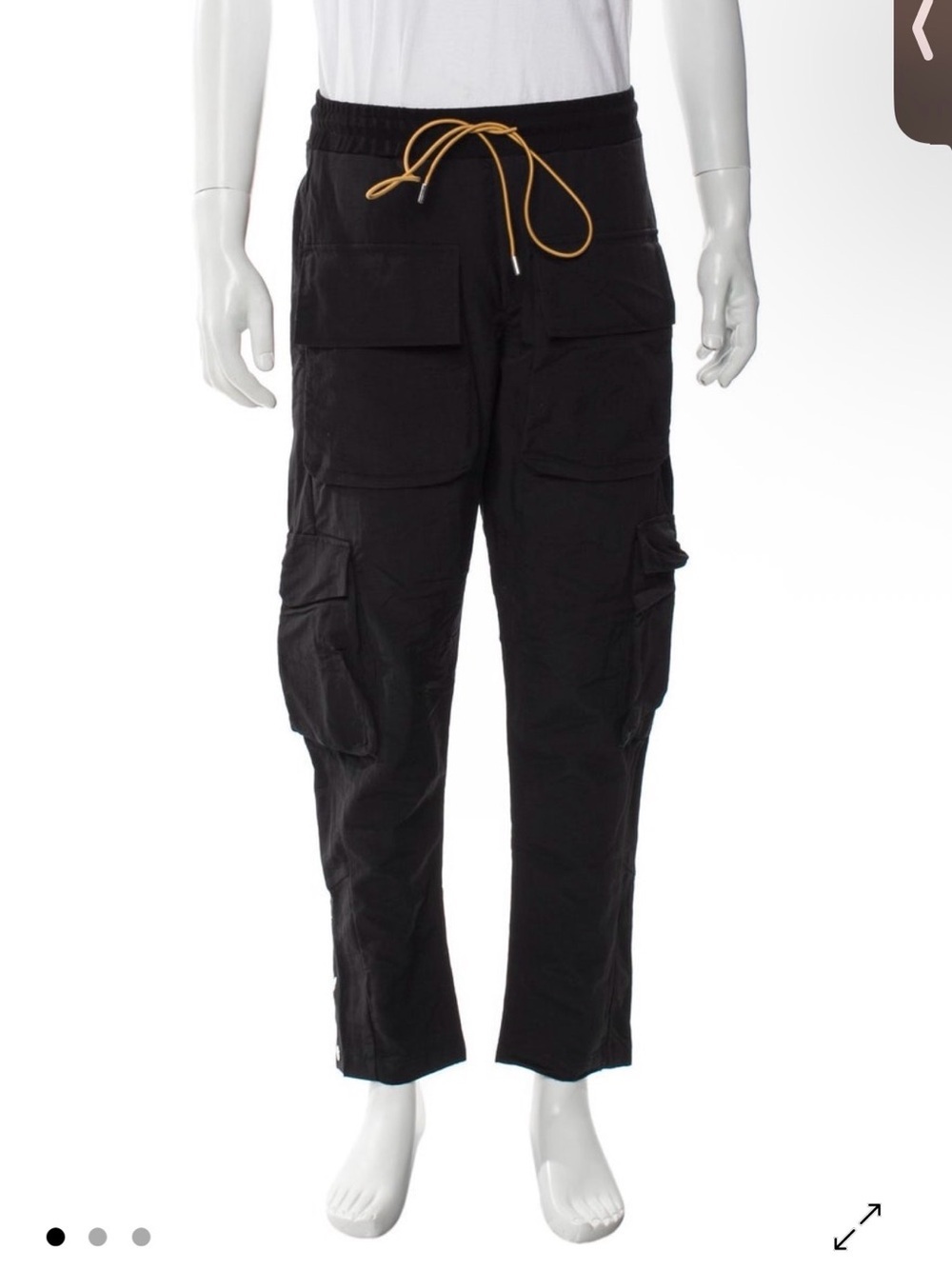 Rhude Classic Cargo Pants black size small